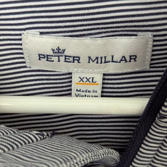 Peter Millar Half Zip Striped Pullover, XXL - Picture 5 of 5